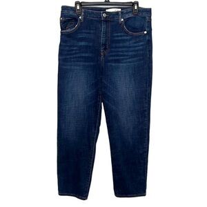 ELLA MOSS high waist straight jeans dark blue size 14/32